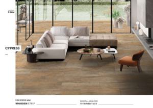 Carreaux de porcelaine vitrifiée numériques modernes 8x48 pouces grand format pour revêtements de sol de luxe pour la maison, le bureau et la décoration intérieure commerciale - Product Image 4