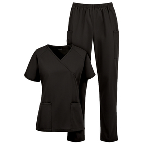 OEM ODM Unisex Nursing <b>Scrubs</b> Set V-Neck Medical Uniform | Custom Colors & <b>Sizes</b> | Hospital & Healthcare Workwear - Product Image 2