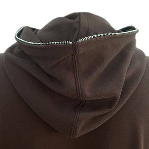 Sweat à capuche zippé intégral personnalisé OEM en polaire/tissu éponge français, respirant, épais, avec logo imprimé en relief, pour l'automne et l'hiver - Product Image 4