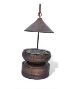 Plat de service décoratif au design fabuleux avec support, finition fumée de qualité supérieure, en acier inoxydable, écologique, pour l'extérieur - Product Image 3