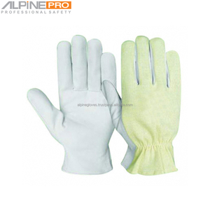 Gants de sécurité pour conducteur en cuir de chèvre grainé fabriqués au Pakistan Gants de protection thermique en cuir de chèvre anti-impact - Product Image 5