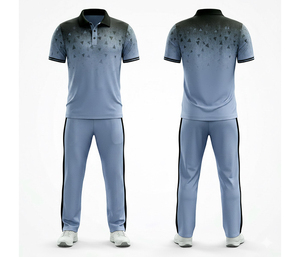 Uniforme de Cricket Personalizado con Estampado por Transferencia, Transpirable, Ligero, 220g, para Hombre, Negro y Verde, Poliéster, Secado Rápido, Conjunto de Jersey y Pantalón - Product Image 4