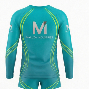 Uniforme Deportivo de Animadoras con Estampado Moderno, Top de Manga Larga y Pantalones Cortos de Poliéster, Conjunto Personalizado para Equipos, Ropa Deportiva Profesional - Product Image 3