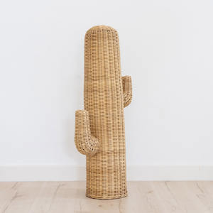 <b>Large</b> rattan cactus braided room decor organizer cheap price display ornament & <b>storage</b> <b>basket</b> - Product Image 4