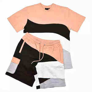 Wholesale 2 Piece Cotton Mens Summer Sets Casual Streetwear Short Sets for Men - Product Image 5