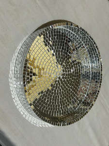 Handmade Retro Theme Mirror <b>Mosaic</b> Tray for Home Decorative Display or Statement Serving Made by Metal Overseas - Product Image 5