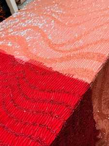 High End Embroidered Lace <b>Fabric</b> With Beads And Sequins For Bridal Dresses Evening Wear Designer Clothing And Luxury Textile - Product Image 2