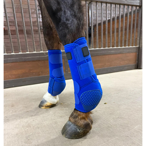 Botas de malla para tendones para equitación, protectores transpirables para patas de caballo con soporte ligero para entrenamiento y competición. - Product Image 2