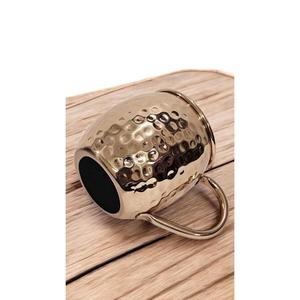 Mug Moscow Mule en acier inoxydable martelé 500 ml, tasse de bureau isotherme avec maintien au chaud/au froid pour les fêtes et les bars - Product Image 1