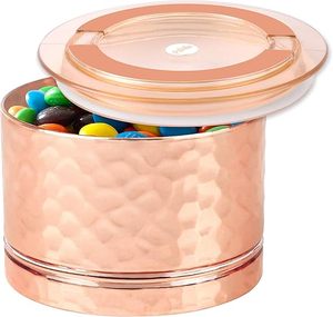 Premium Brass Container Affordable Stylish Storage <b>Jar</b> for Kitchen Dining Table and Home Decor Handmade Brass Container - Product Image 1