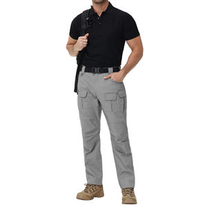 Pantalones de trabajo elásticos impermeables para exteriores, multibolsillos, casuales, para senderismo de verano, cómodos, para caza, talla grande. - Product Image 3