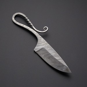 Custom Handmade Damascus Steel Skinner Point <b>Knife</b> Art Blade 0.7mm Thickness OEM Support - Product Image 1