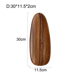 Decorative Wooden Serving <b>Platter</b> for Home Dining and Table Decor - Product Image 4