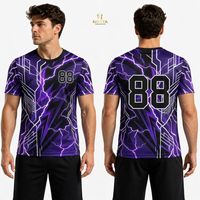 T-shirt de sport respirant imprimé sur mesure géométrique noir et or de luxe, sublimation premium, évacuation de l'humidité, vêtements de sport actifs