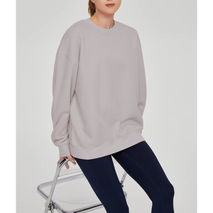 Blusa Unisex Cómoda de Estilo Urbano y Ofertas al por Mayor, Sudadera de Algodón para Mujer, Tejido Liso, ODM, Primavera, Holgada - Product Image 5
