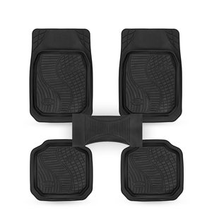 Roadpower (RP-RBR-1515) Tapis de sol de voiture universels toutes saisons en caoutchouc robuste avec motif à rainures profondes et faciles à nettoyer - Product Image 1