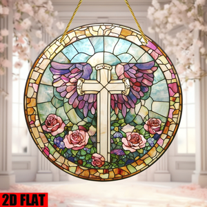 Croce Moderna in Acrilico da Appendere alla Finestra per Decorazione Casa, Regalo Religioso, Chiesa, Matrimonio, Battesimo - da CIFbuy - Product Image 1