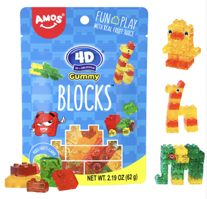 CANDY AMOS 4D BLOCKS GUMMY 72G ORIGEN CHINA - Product Image 3