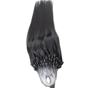 Vietnam <b>Micro</b> Loop Hair <b>Extension</b> Human Hair for Women No Glue No Heat Natural Straight Double Drawn Direct Factory Best Seller - Product Image 3