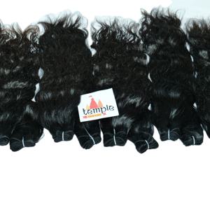 Traitement de la couleur naturelle indienne en gros aucun 100% paquet de cheveux de couleur naturelle brute vierge femmes noires extensions de cheveux humains pas cher - Product Image 4