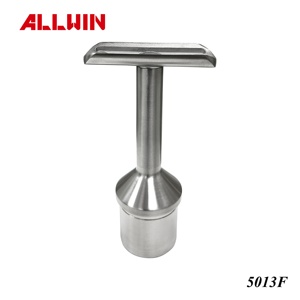 316 Stainless Steel Modern Design Straight Saddle Handrail Bracket Flat Fixed <b>for</b> 2\" Round Tube <b>for</b> Hotels - Product Image 2