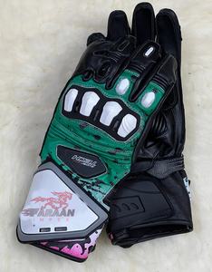 Gants de moto en cuir pour la protection des poignets avec armure rigide pour les jointures, design haute adhérence, gants de moto à prix de gros - Product Image 4