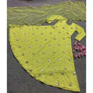 ชุดราตรี anarkali กับ dupatta แฟนซีชุดปาร์ตี้ที่สวยงาม - Product Image 2