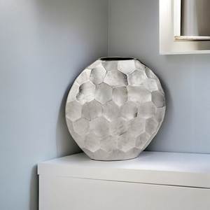 Vase à fleurs en métal finition antique, décoration vintage pour la maison, centre de table élégant, durable, élégant, objet décoratif, cadeau - Product Image 6