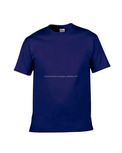 Camiseta de punto bordada con letras formales para hombre, hecha de poliéster/algodón con serigrafía, estilo de patrón sólido - Product Image 6
