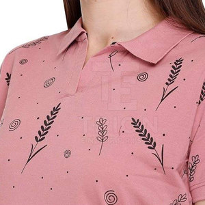 Camiseta Polo Casual de Manga Corta para Mujer, Corte Ajustado, Sublimada, Personalizada - Product Image 6