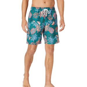 Shorts de bain imprimés à boutons pour hommes, tissu à séchage rapide, vêtements de plage légers pour les vacances à la piscine et les sports nautiques d'été - Product Image 1