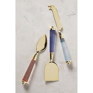 Ensemble de fromages en acier inoxydable or rose, 6 pièces, style Royal, moderne, de luxe, de haute qualité, pour restaurant, mariage, maison, hôtel - Product Image 3