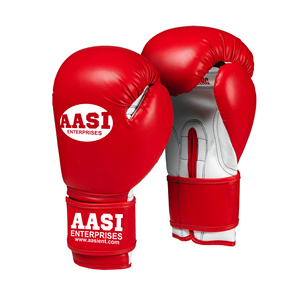Guantes de boxeo de cuero de vaca genuino de 10 onzas Guantes de patada con correa impresa hechos a mano - Product Image 3