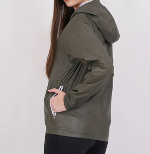 OEM Custom Women’s Quick-Dry Windbreaker <b>Jacket</b> – Sweat-Enhancing, Lightweight Gym & Running Coat - Product Image 5