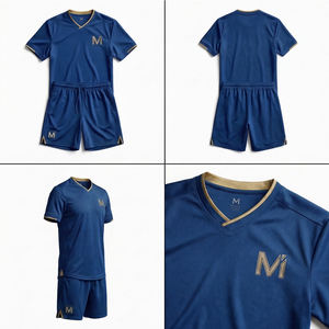 Uniforme de entrenamiento de fútbol de élite, camiseta de fútbol para hombre, pantalones cortos, ropa deportiva de alto rendimiento, conjunto para gimnasio y correr, MALUZA INDUSTRIES - Product Image 6