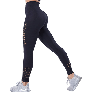 Leggings Deportivos Sin Costuras para Mujer, Diseño con Orificios, para Yoga, Fitness y Gimnasio - Product Image 4