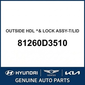 Pièces et accessoires pour voitures et camions Tucson New Other 81260D3510 - Product Image 1