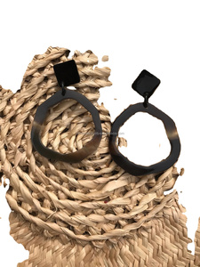 100% ต่างหูฮอร์นขัดเงาธรรมชาติต่างหูฮอร์น100% แท้มาใหม่ต่างหูเขาควายราคาขายส่ง - Product Image 5