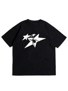 Camiseta extragrande de mezcla de algodón y poliéster para hombre con pegatina frontal Elevate Everyday Style - Product Image 4