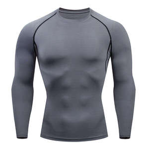 Camiseta de Manga Larga de Alta Calidad para Hombre, Protección UV, Secado Rápido, Anti-Atrito, Spandex/Poliéster 240g, para Deportes y Fitness - Product Image 3