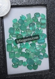 Émeraude zambienne, pierre précieuse naturelle, émeraude de haute qualité, taille émeraude, couleur vert intense, pour bagues, pendentifs, boucles d'oreilles, bracelets, bijoux fins - Product Image 2
