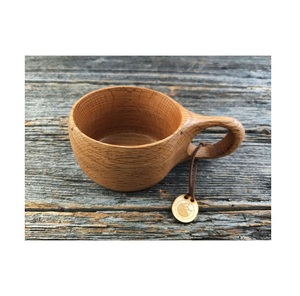 Rustic Wooden Mug Handmade Natural Solid Wood Coffee Cup Eco Friendly Drinkware for Tea Coffee Juice Serving - Product Image 1
