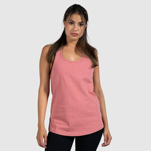 Women's Solid Color Breathable Knitted Tank <b>Top</b> Scoop Neck Front Logo Casual Green Sleeveless - Product Image 1