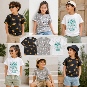 Camisetas de Verano para Niños Sin Químicos Nocivos, Lote de Excedentes de Diseños Surtidos, Proveedor Mayorista de Camisetas, Venta de Ropa de Bangladesh - Product Image 3