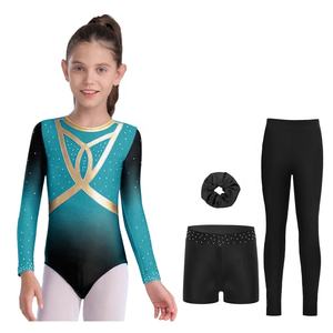 Conjuntos de Leotardos de Danza Contemporánea, Gimnasia y Patinaje Artístico para Niñas de 6 a 16 Años, para Clases de Danza, Entrenamientos y Espectáculos - Product Image 4