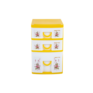 Versatile Mini Plastic <b>Storage</b> Cabinet Durable Compact Three-Tier <b>Drawers</b> Jewelry Food <b>Storage</b> Kitchen Bathroom Living Room - Product Image 2
