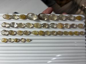 Piedra facetada de rutilo dorado premium para anillos, cristal de rutilo dorado genuino, precio al por mayor por fabricante - Product Image 4