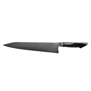 Couteau de chef artisanal de style japonais LEGACY BLADES, acier à haute teneur en carbone, manche en bois, finition haute brillance, compatible lave-vaisselle, OEM - Product Image 1
