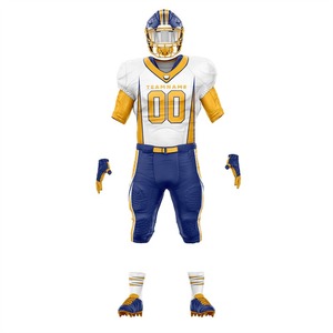 Ensemble de maillot et uniforme de football américain personnalisé imprimé pour adultes, 100% polyester, confortable - Product Image 3