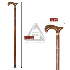 Bâtons de marche en bois massif de qualité supérieure, modernes, légers, durables et antidérapants - Product Image 3